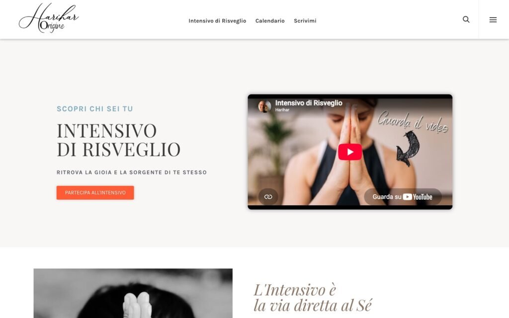 Harihar — pagina dell’Intensivo di Risveglio