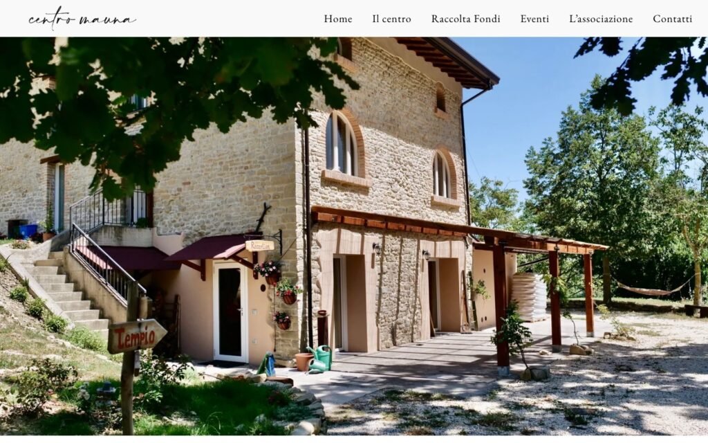 Centro Mauna — homepage del sito