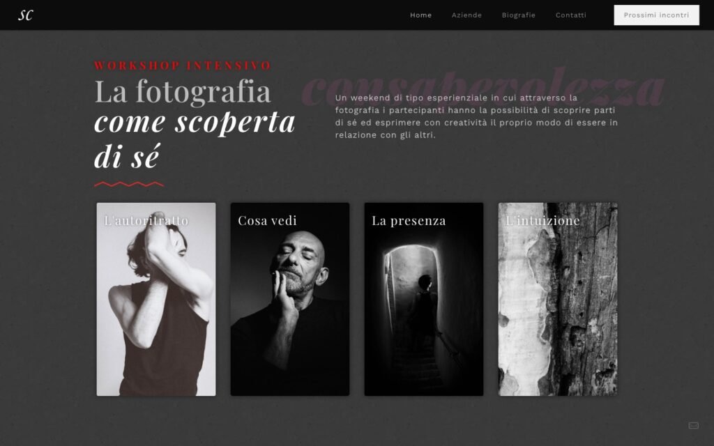 Scatti Consapevoli — workshop La fotografia come scoperta di sé